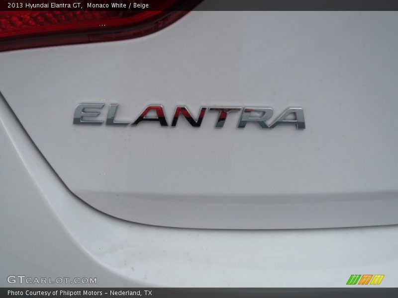 Monaco White / Beige 2013 Hyundai Elantra GT