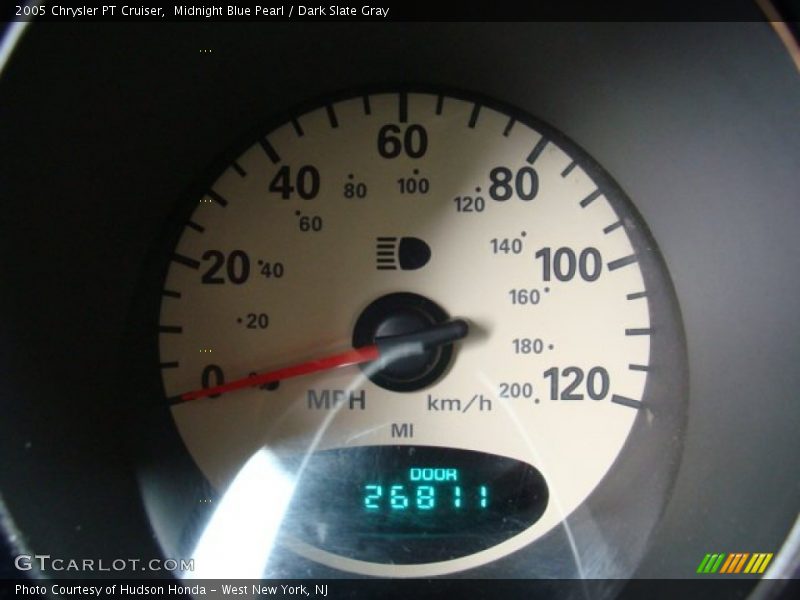 Midnight Blue Pearl / Dark Slate Gray 2005 Chrysler PT Cruiser