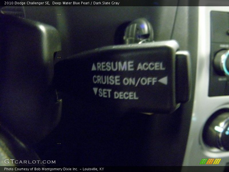 Deep Water Blue Pearl / Dark Slate Gray 2010 Dodge Challenger SE
