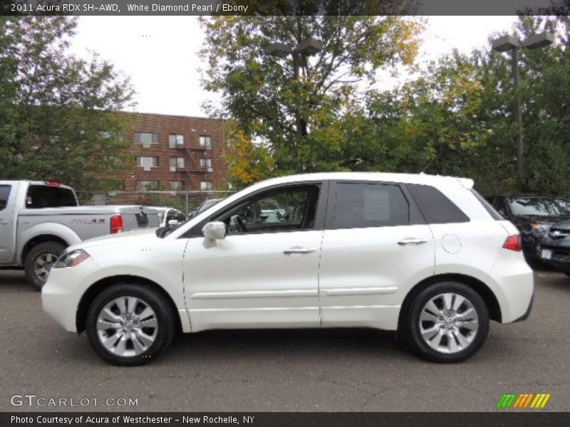 White Diamond Pearl / Ebony 2011 Acura RDX SH-AWD
