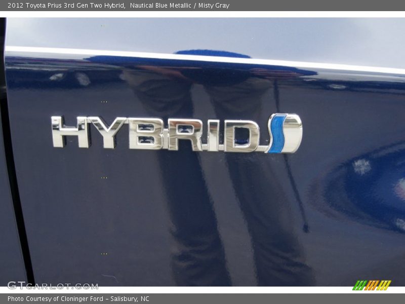  2012 Prius 3rd Gen Two Hybrid Logo