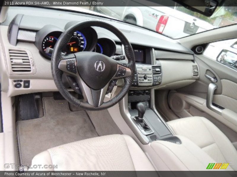 White Diamond Pearl / Ebony 2011 Acura RDX SH-AWD