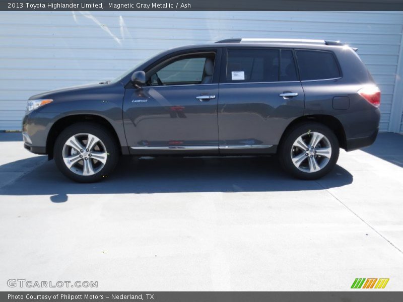 Magnetic Gray Metallic / Ash 2013 Toyota Highlander Limited