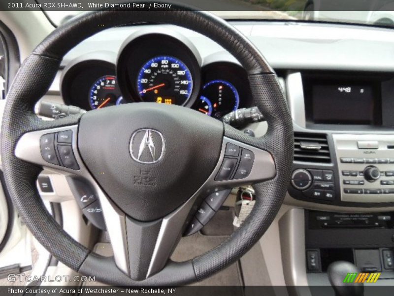 White Diamond Pearl / Ebony 2011 Acura RDX SH-AWD