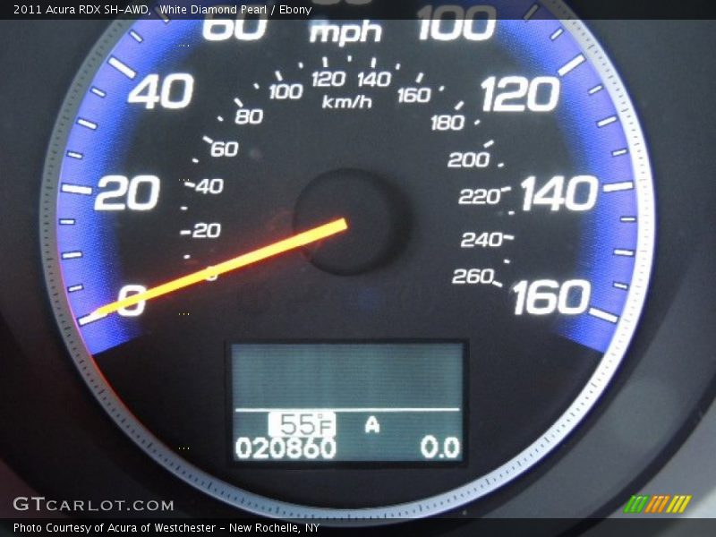 White Diamond Pearl / Ebony 2011 Acura RDX SH-AWD
