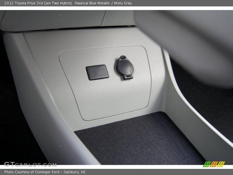 Nautical Blue Metallic / Misty Gray 2012 Toyota Prius 3rd Gen Two Hybrid