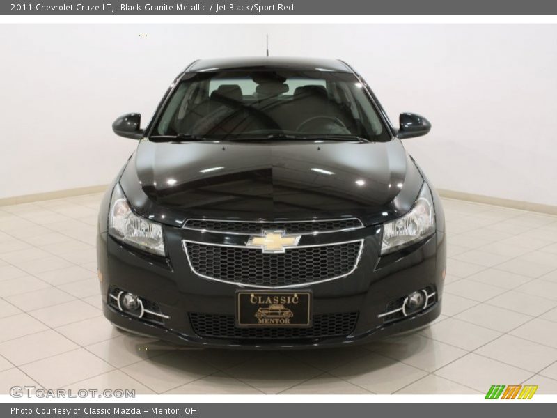 Black Granite Metallic / Jet Black/Sport Red 2011 Chevrolet Cruze LT