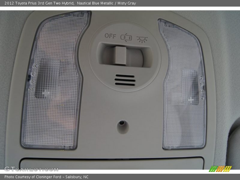 Nautical Blue Metallic / Misty Gray 2012 Toyota Prius 3rd Gen Two Hybrid