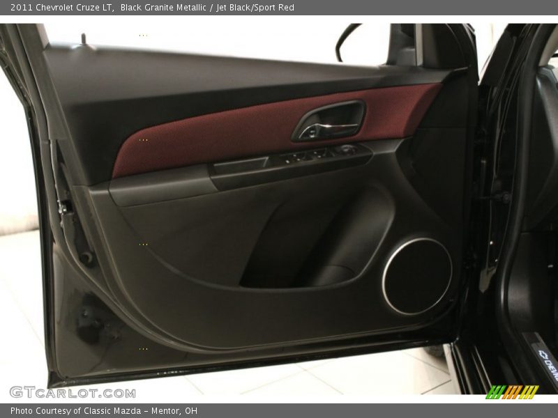 Black Granite Metallic / Jet Black/Sport Red 2011 Chevrolet Cruze LT