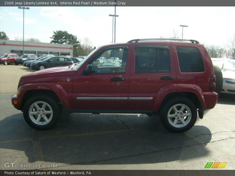 Inferno Red Pearl / Medium Slate Gray 2006 Jeep Liberty Limited 4x4