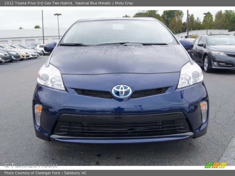 Nautical Blue Metallic / Misty Gray 2012 Toyota Prius 3rd Gen Two Hybrid