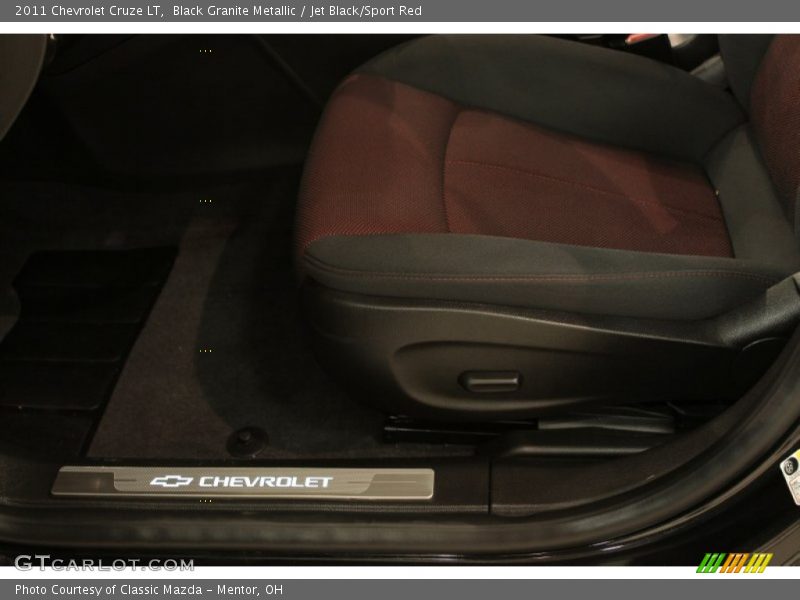 Black Granite Metallic / Jet Black/Sport Red 2011 Chevrolet Cruze LT