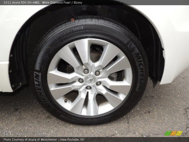 White Diamond Pearl / Ebony 2011 Acura RDX SH-AWD