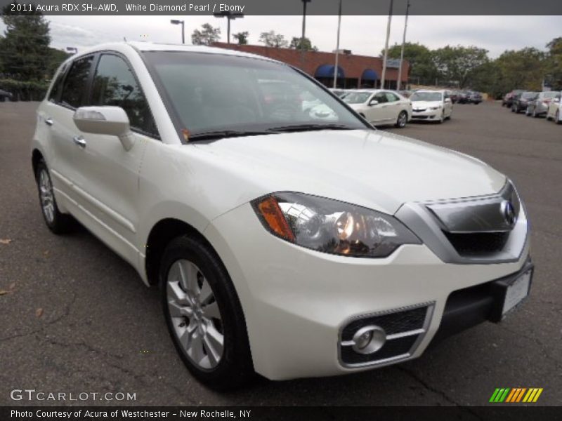 White Diamond Pearl / Ebony 2011 Acura RDX SH-AWD