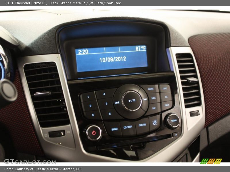 Black Granite Metallic / Jet Black/Sport Red 2011 Chevrolet Cruze LT