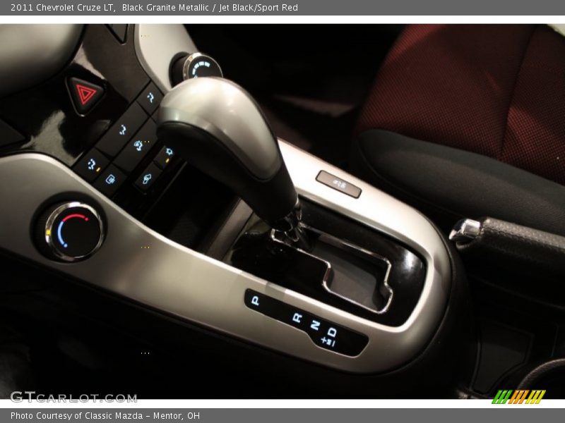 Black Granite Metallic / Jet Black/Sport Red 2011 Chevrolet Cruze LT