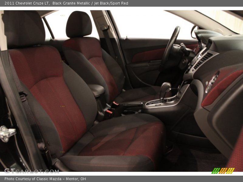 Black Granite Metallic / Jet Black/Sport Red 2011 Chevrolet Cruze LT