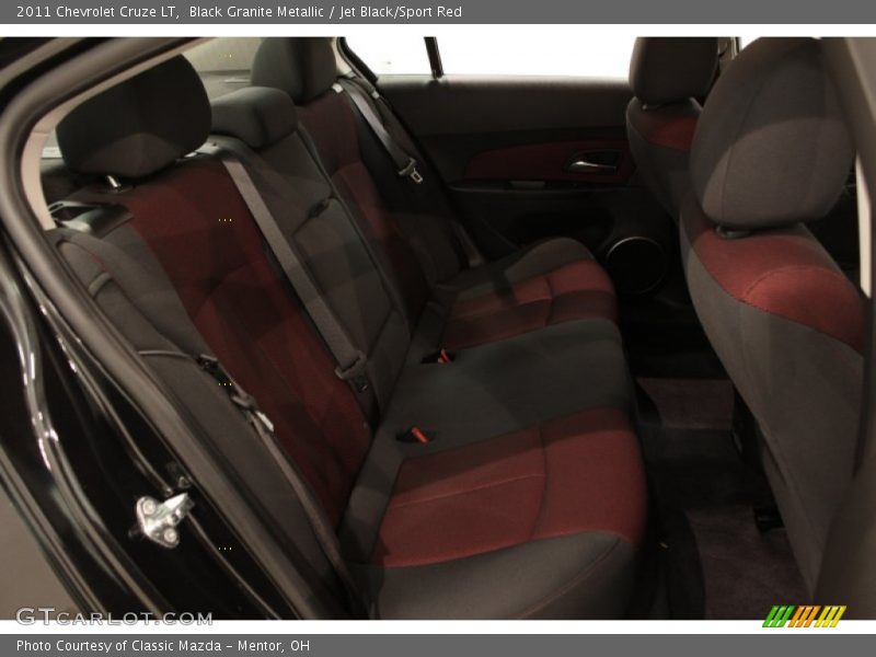 Black Granite Metallic / Jet Black/Sport Red 2011 Chevrolet Cruze LT