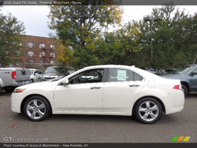 Premium White Pearl / Ebony 2010 Acura TSX Sedan