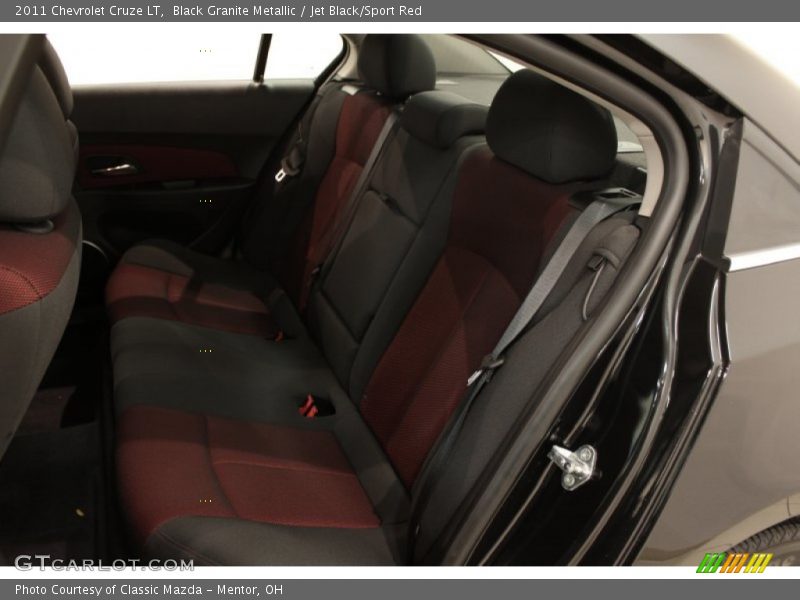 Black Granite Metallic / Jet Black/Sport Red 2011 Chevrolet Cruze LT