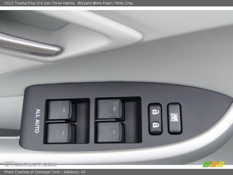 Controls of 2012 Prius 3rd Gen Three Hybrid