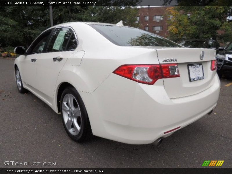 Premium White Pearl / Ebony 2010 Acura TSX Sedan
