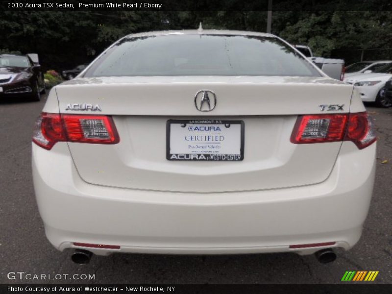 Premium White Pearl / Ebony 2010 Acura TSX Sedan
