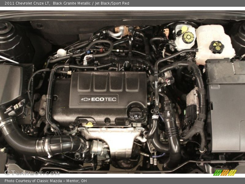 Black Granite Metallic / Jet Black/Sport Red 2011 Chevrolet Cruze LT