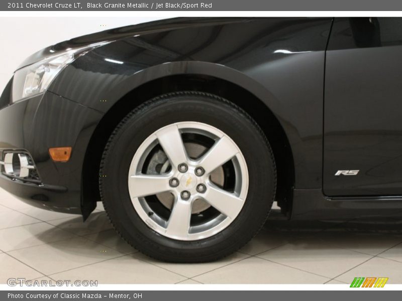Black Granite Metallic / Jet Black/Sport Red 2011 Chevrolet Cruze LT