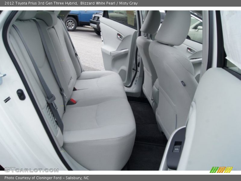 Rear Seat of 2012 Prius 3rd Gen Three Hybrid