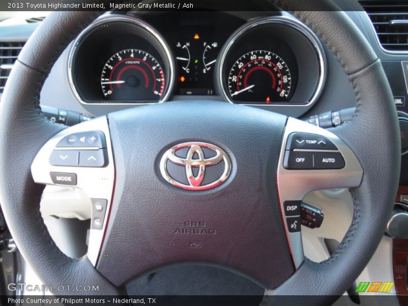 Magnetic Gray Metallic / Ash 2013 Toyota Highlander Limited