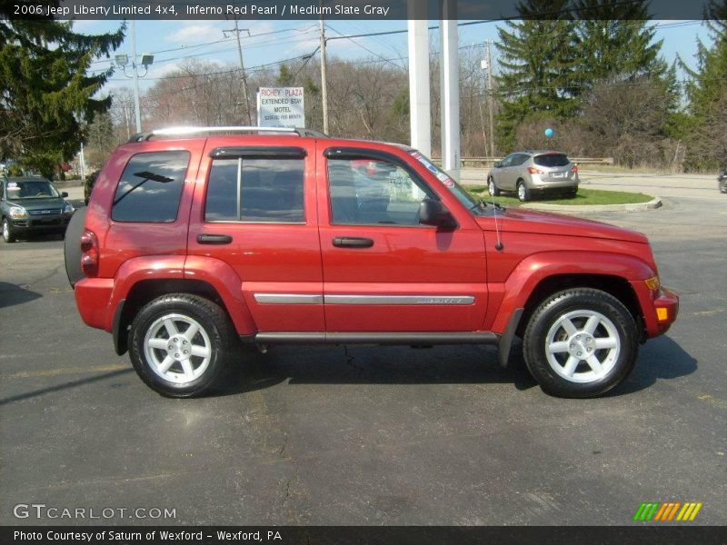 Inferno Red Pearl / Medium Slate Gray 2006 Jeep Liberty Limited 4x4