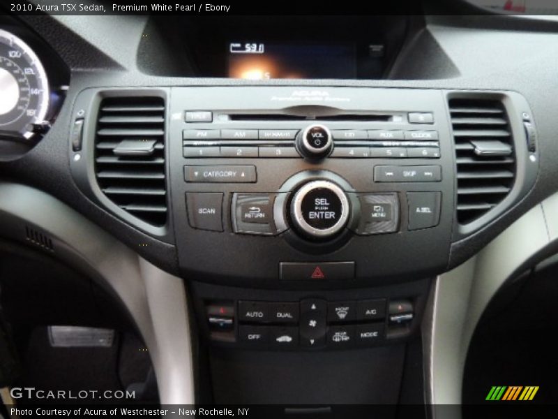 Premium White Pearl / Ebony 2010 Acura TSX Sedan