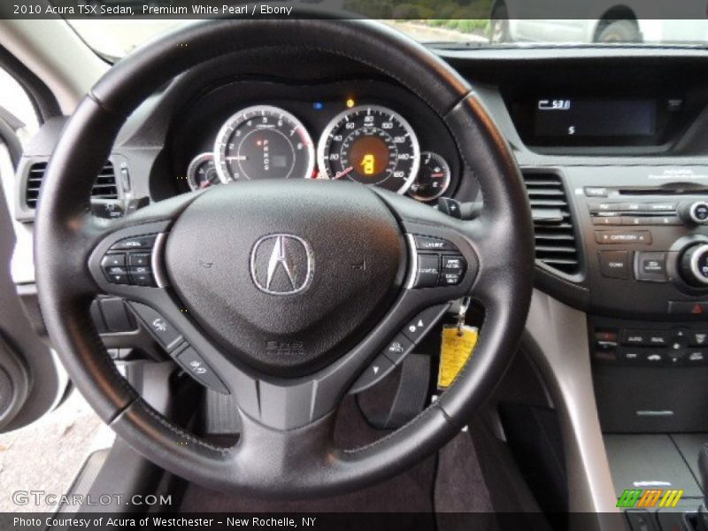 Premium White Pearl / Ebony 2010 Acura TSX Sedan
