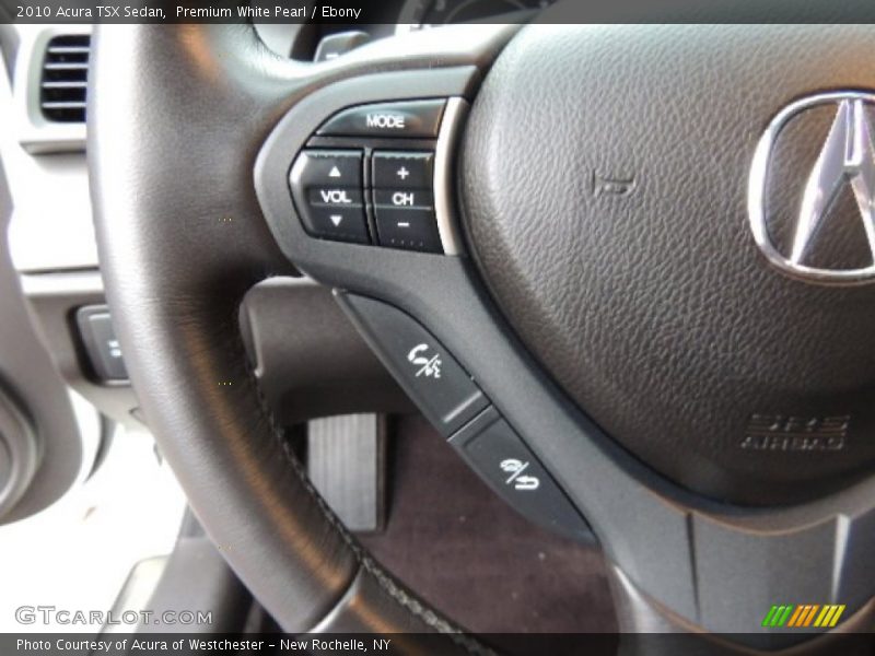 Premium White Pearl / Ebony 2010 Acura TSX Sedan