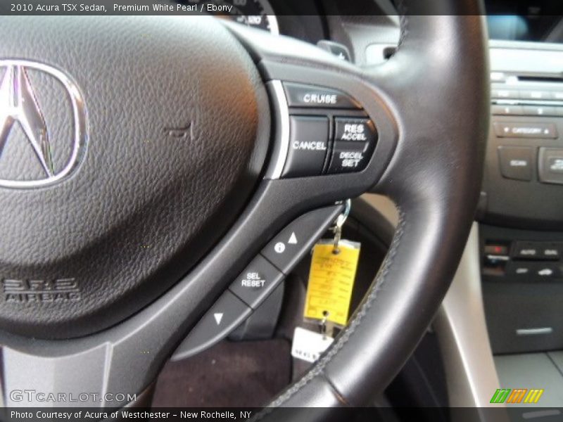 Premium White Pearl / Ebony 2010 Acura TSX Sedan