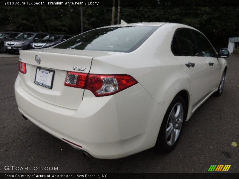 Premium White Pearl / Ebony 2010 Acura TSX Sedan
