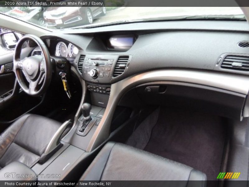 Premium White Pearl / Ebony 2010 Acura TSX Sedan