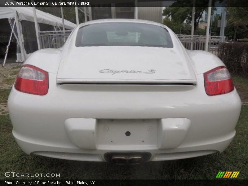 Carrara White / Black 2006 Porsche Cayman S
