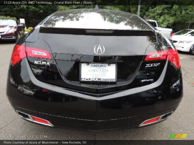 Crystal Black Pearl / Ebony 2010 Acura ZDX AWD Technology