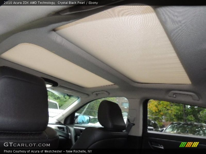 Crystal Black Pearl / Ebony 2010 Acura ZDX AWD Technology
