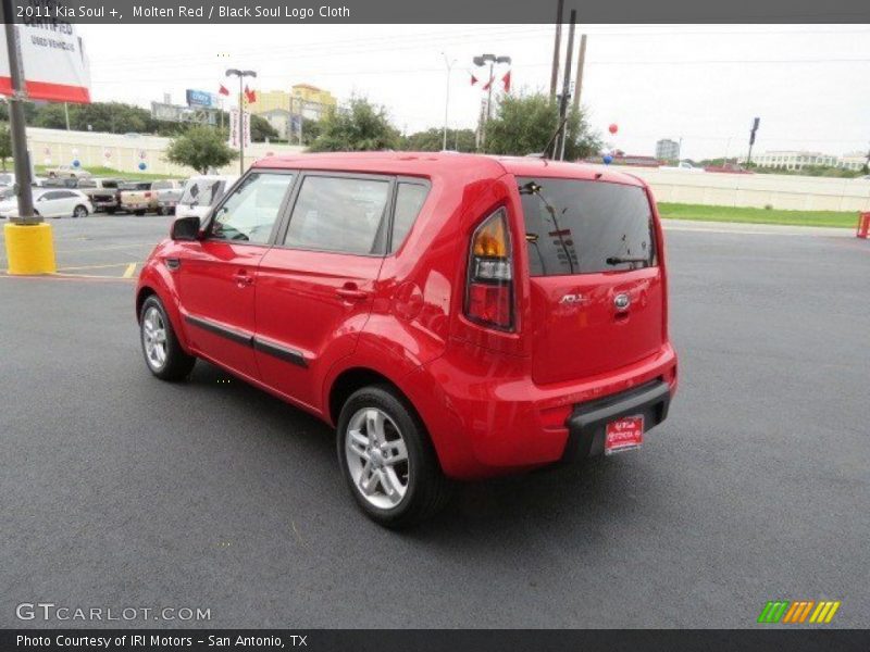 Molten Red / Black Soul Logo Cloth 2011 Kia Soul +