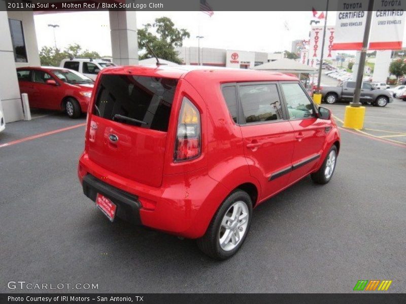 Molten Red / Black Soul Logo Cloth 2011 Kia Soul +