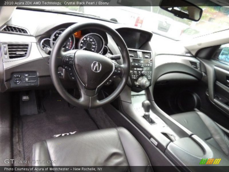 Crystal Black Pearl / Ebony 2010 Acura ZDX AWD Technology