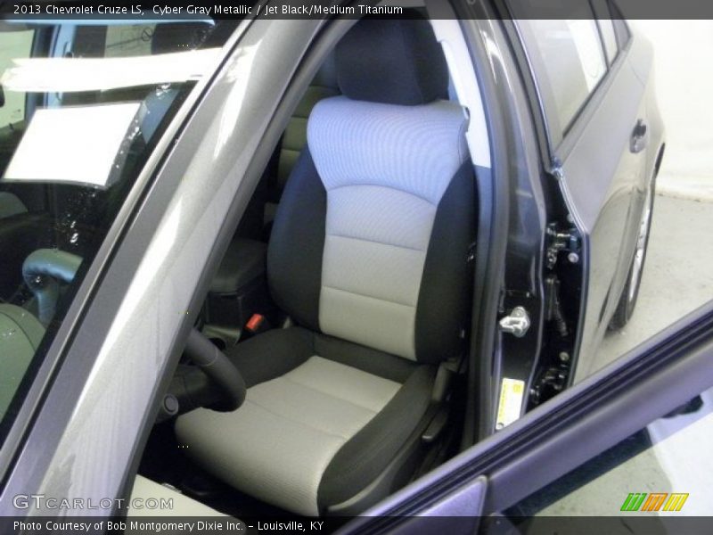 Cyber Gray Metallic / Jet Black/Medium Titanium 2013 Chevrolet Cruze LS