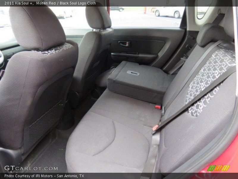 Molten Red / Black Soul Logo Cloth 2011 Kia Soul +