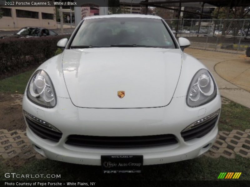 White / Black 2012 Porsche Cayenne S
