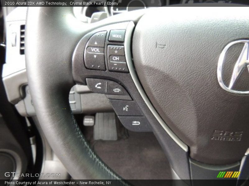 Crystal Black Pearl / Ebony 2010 Acura ZDX AWD Technology