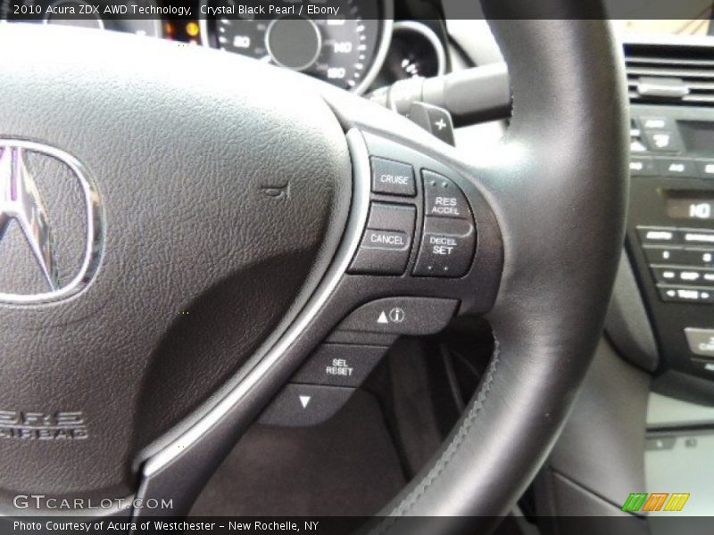 Crystal Black Pearl / Ebony 2010 Acura ZDX AWD Technology