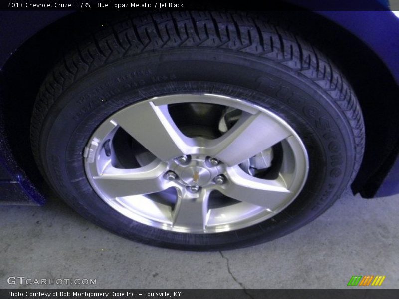 Blue Topaz Metallic / Jet Black 2013 Chevrolet Cruze LT/RS